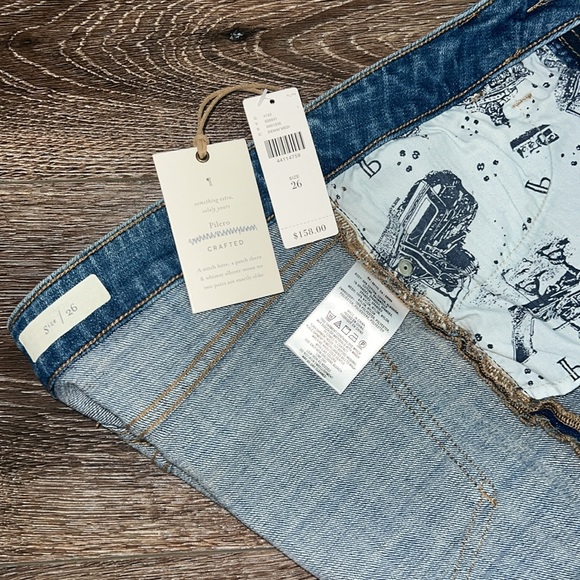 NWT Anthropologie Pilcro and the Letterpress Mid-Rise Slim Denim Boyfriend Jeans - Picture 11 of 12